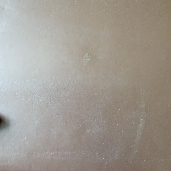 Brown & Black Leather Handbag, Gold Hardware, Satiny Interior, Zippered Pocket - Picture 6 of 6